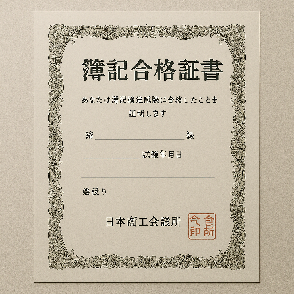 簿記合格証書偽造の技術とは
